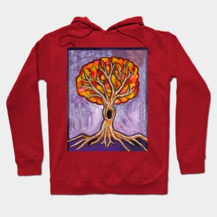 Autumn Fall Tree Painting Hoodie